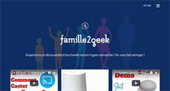 Desktop Screenshot of famille2geek.com